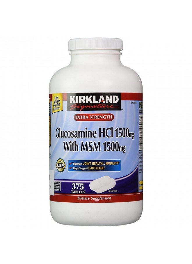 Kirkland Signature - Kirkland Signature Glucosamine with MSM, 375 Tablets - Image 1