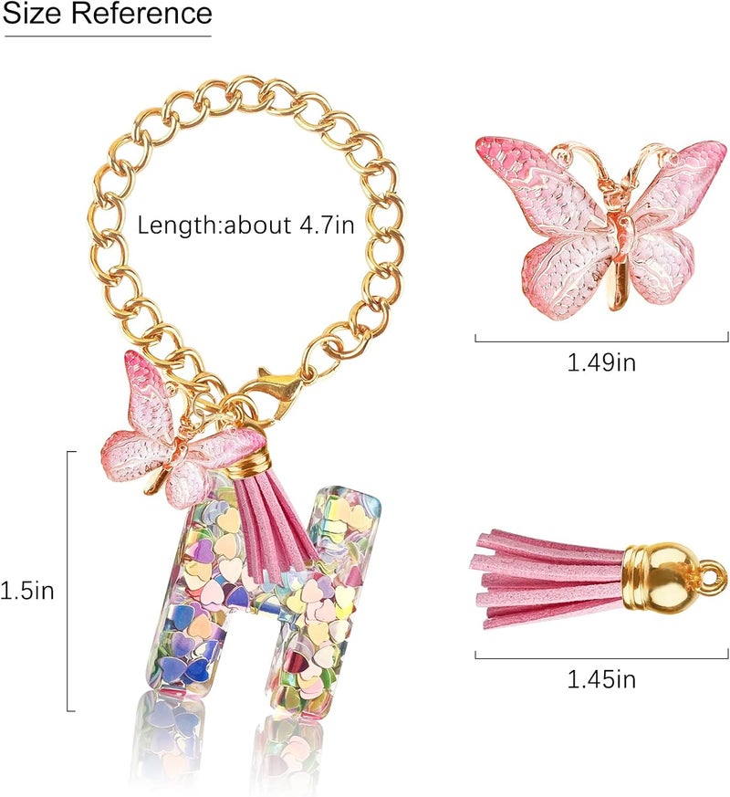 Velaco Letter Charm Accessories for Stanley Cup with Handle, Cute Initial Letter Keychain Handle Charm - Image 3