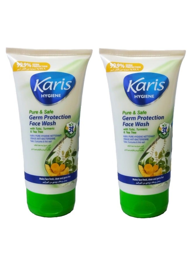 KARIS 2Pcs Karis  Pure & safe Germ Protection Face Wash 150Ml - Image 1