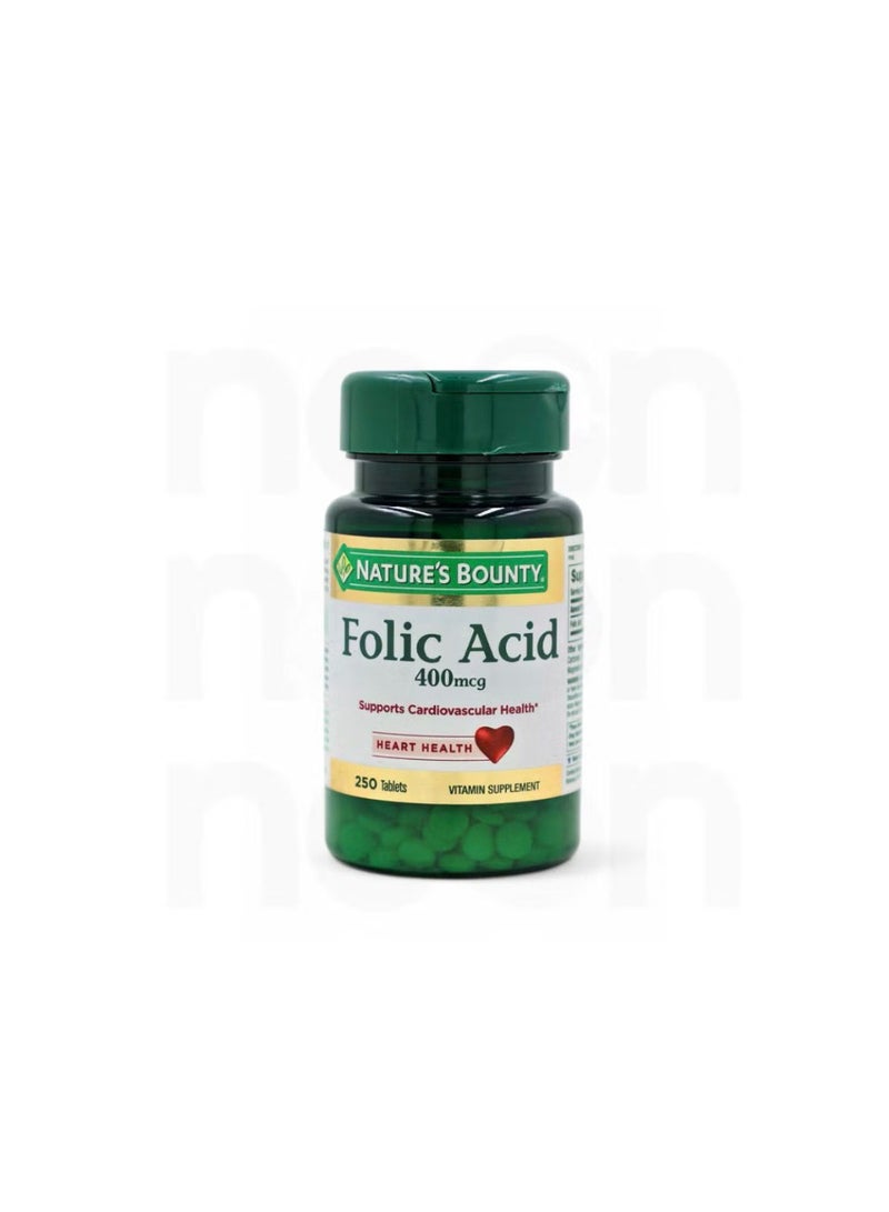 Natures bounty Folic Acid 400 Mcg - 250 Tablets