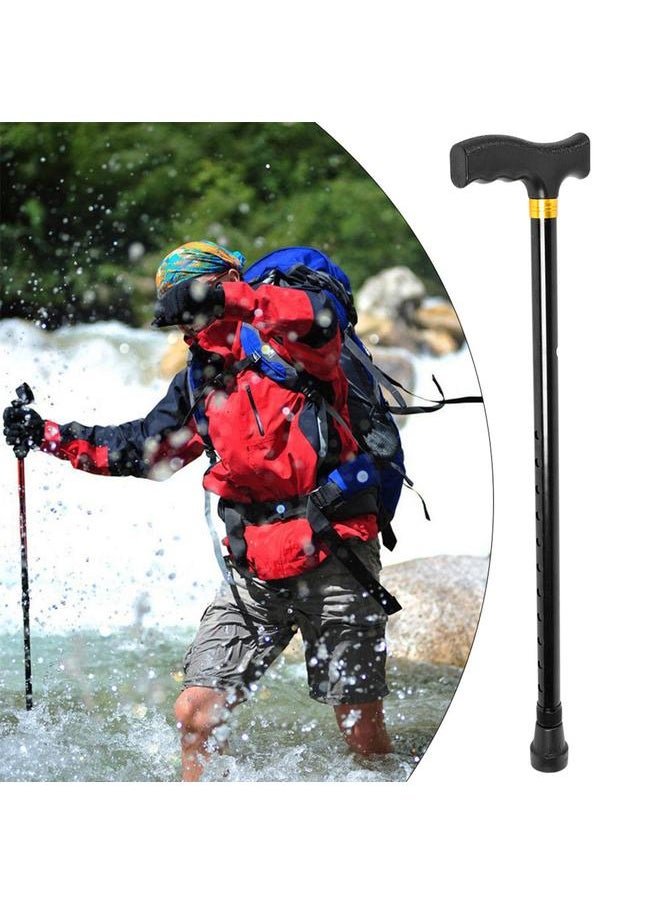 Thoraya Thicken Aluminum Alloy Outdoor Anti Skid Adjustable Folding Cane Elderly Walking Sticks Gift  - Image 2
