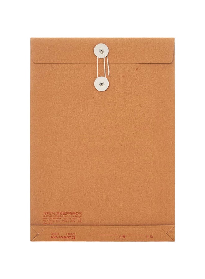 Comix 50 A4 Mixed Pulp 175G Kraft Paper File Folders, 4Cm Side Width, For Tender Documents And Contracts, Ea6074-50 - Image 2