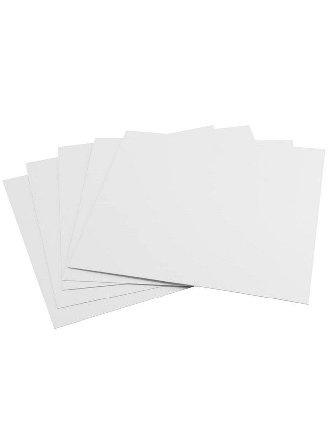 PINGEUI 50 ورقة 12 × 12 بوصة لوح مقوى أبيض متوسط الوزن ورقة كرتون أبيض لمشاريع القص واللصق وإطارات الفن والطباعة والمشاريع اليدوية - Image 5