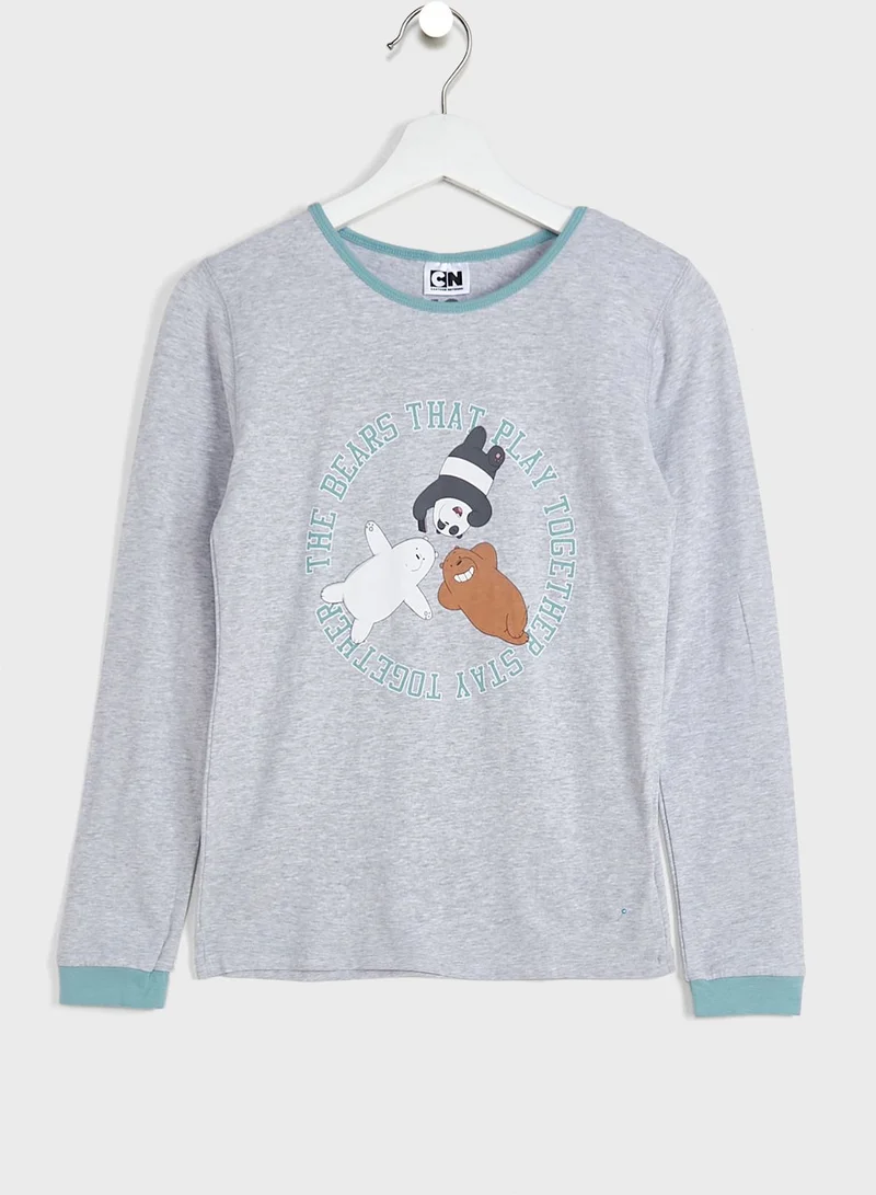 Cotton On Kids Slogan Pyjama Set