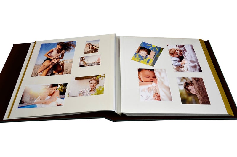 Zoview Magnetic Self-Stick Page Photo Album, Family Album, Leather Cover, Hand Made DIY Albums Holds 3x5, 4x6, 5x7, 6x8,8x10 Photos A52035 (Red Brown, Large) - Image 2