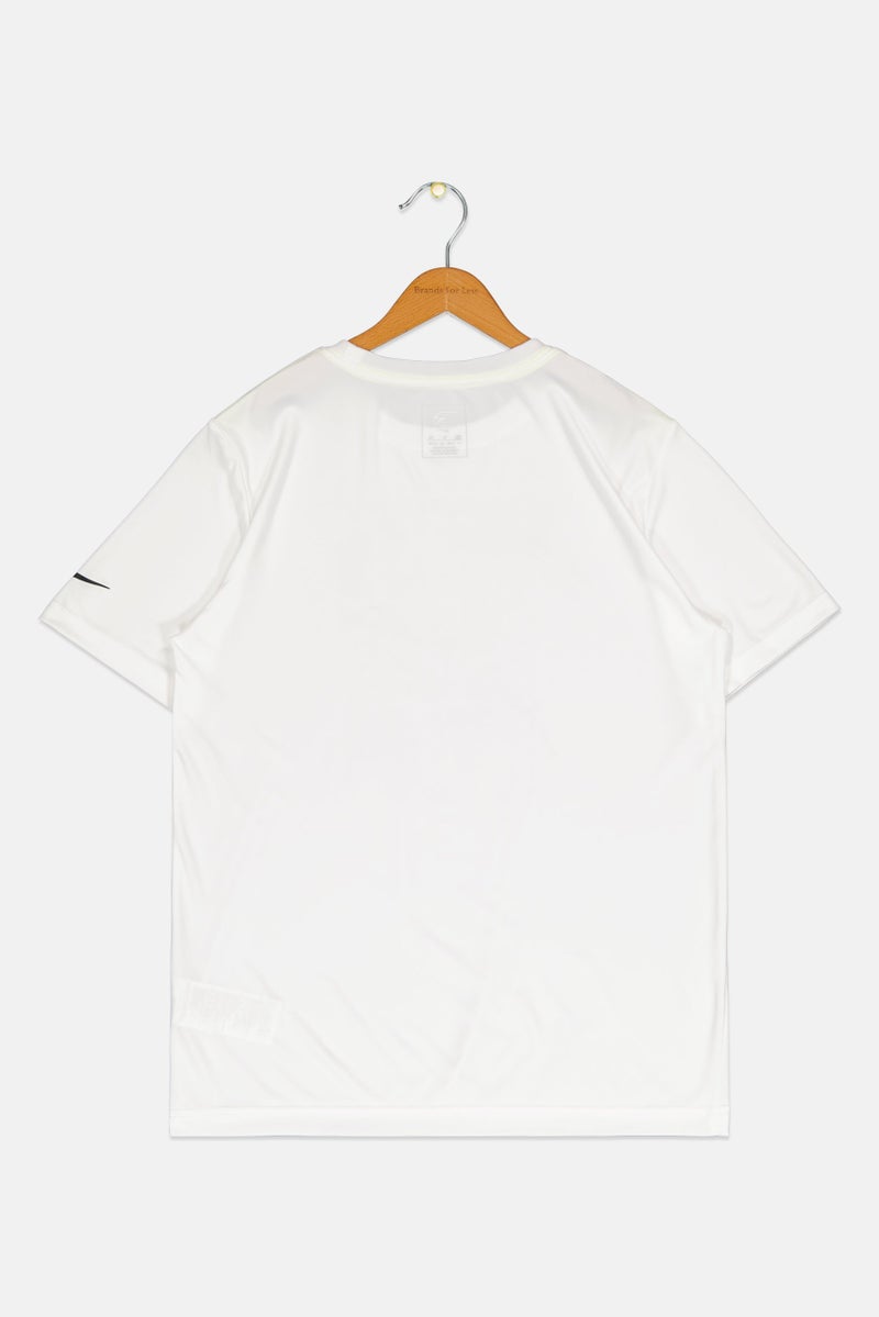 Nike 3Brand by Russell Wilson Kids Boy Short Sleeve Camoflouge Training T-Shirt, White - Image 3