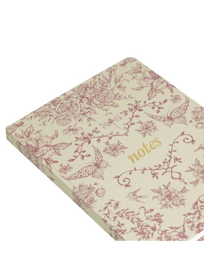 pearhead Red Toile Hardcover Journal – 6x8 Vintage College-Ruled Notebook, 200 Lined Pages for Notes & Journaling - Image 3