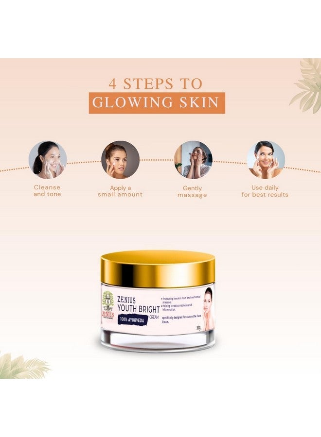 Zenius Youth Bright Cream Youthful Skin: Cream for a Radiant Complexion and Winter Care (30G) - Image 2