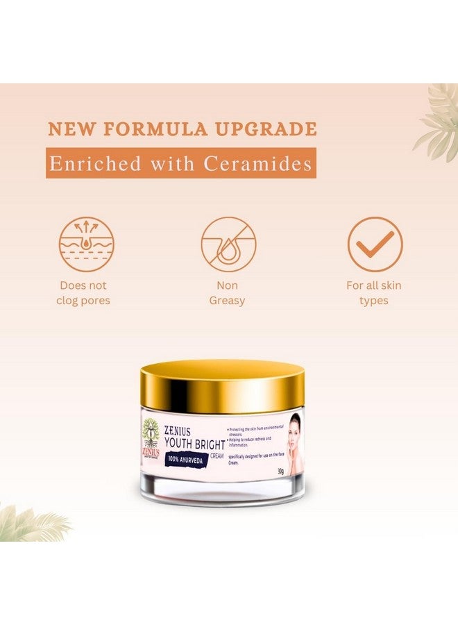 Zenius Youth Bright Cream Youthful Skin: Cream for a Radiant Complexion and Winter Care (30G) - Image 3