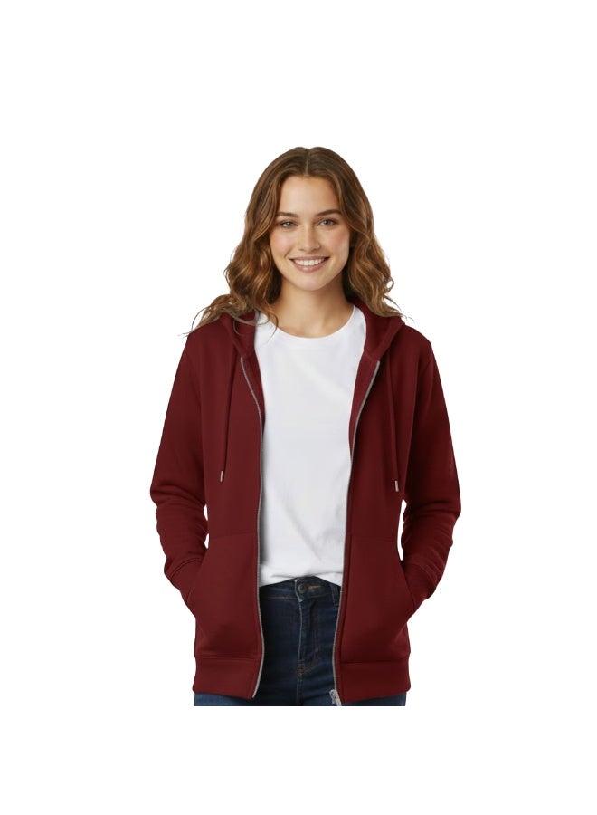 PRINTSHOP4ME Women’s Hoodie With Zipper – Cotton Hooded Neck | Long Sleeve With Kangaroo Pocket | Warm Everyday Wear For Travel,Sports, Work,Outdoor Walks And Casual Outfits - Image 1