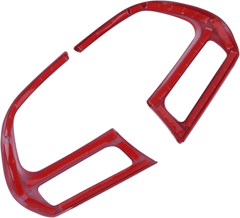 QASULER Red ABS Steering Wheel Cover Trim for Jeep - Image 1