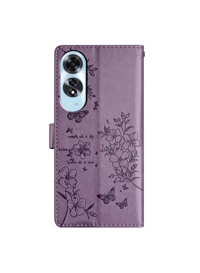 S-TOP Case For OPPO A60 Butterflies and Flowers Leather Phone Case - Image 3