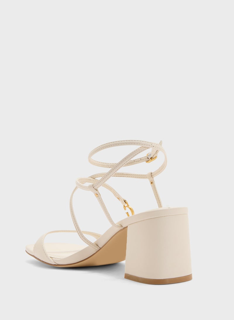 GUESS Ankle Strap Mid Heel Sandals  - Image 3