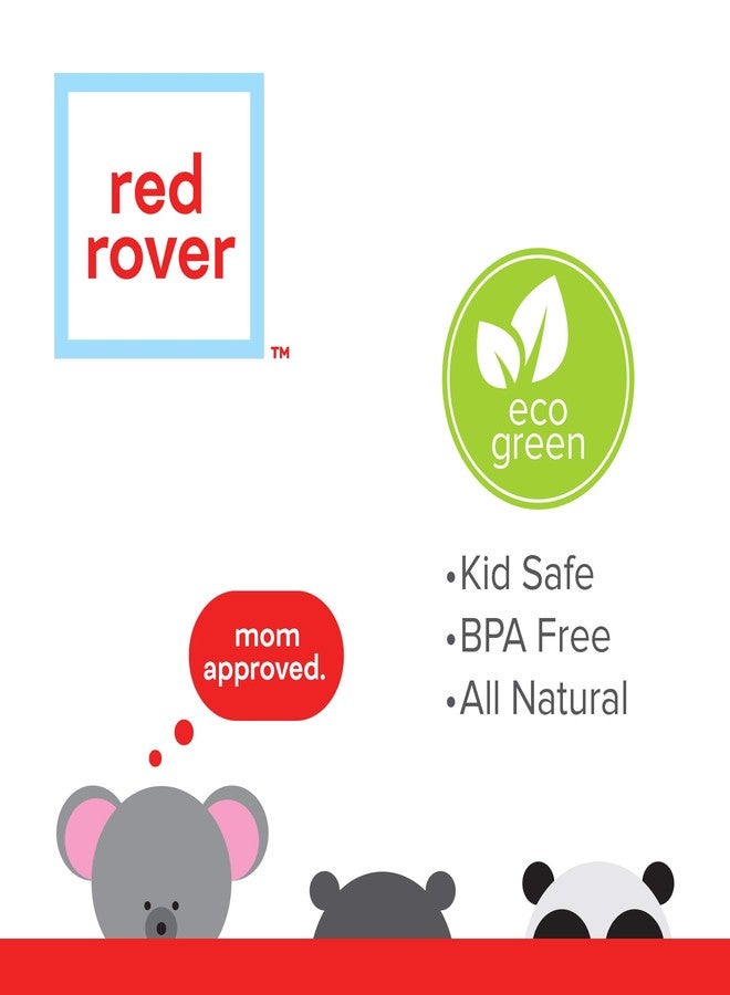 red rover طقم أطباق الأطفال من ريد روفر من الخيزران - 4 قطع متعددة الألوان - Image 3