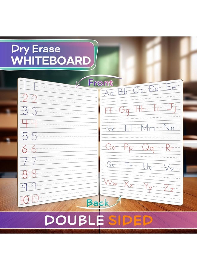 Scribbledo Scribbledo Dry Erase Handwriting Practice for Kids 9 x 12 inch Alphabet Tracing Board Whiteboard Letter Tracing for Kids Ages 3-5 Write and Wipe Alphabet Practice Cards Letters Writing Board  - Image 3
