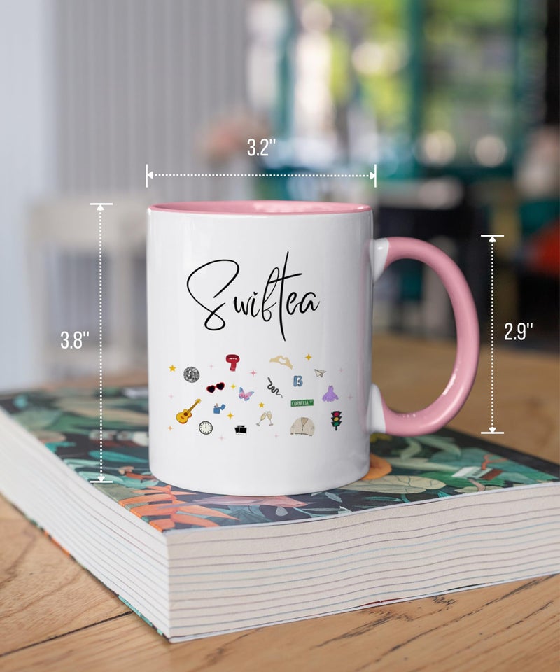 Bzelkry Coffee Mug - Singer Inspired Coffee Cup - 11 Ounce - Gift for Women - Singer Albums Inspired Cute Icons - Girl Fans Merch, Merchandise - Novelty Coffee Mug - Image 3