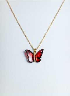 Gold and dark red butterfly