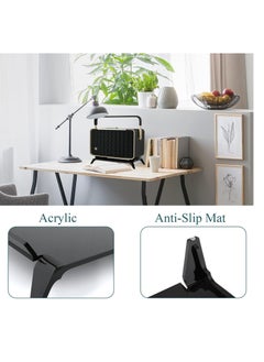 General JBL Authentics 300 Wireless Home Speaker Desktop Speaker Stand, Acrylic Speaker Base Stand, Desktop Stand, Non-Slip Desktop Stand (Black)  - Image 3