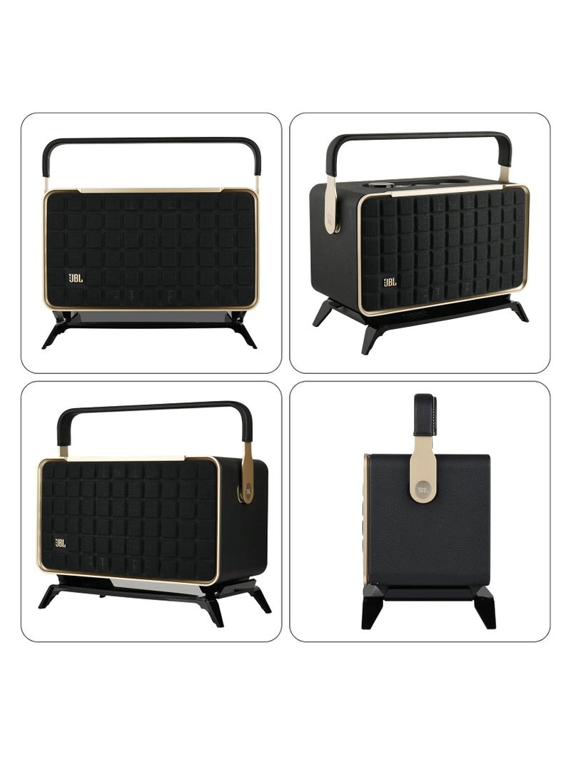 General - JBL Authentics 300 Wireless Home Speaker Desktop Speaker Stand, Acrylic Speaker Base Stand, Desktop Stand, Non-Slip Desktop Stand (Black) - Image 1