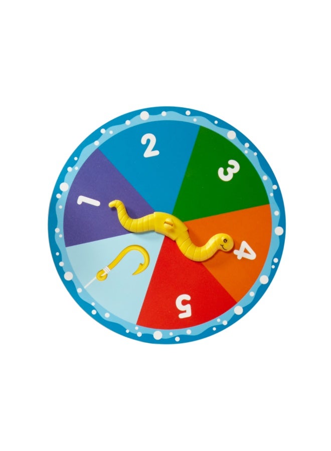 Melissa & Doug Catch & Count Fishing Game – Wooden Magnetic Fishing Set with 2 Fishing Rods, 10 Numbered Fish, Spinner Game & Storage Crate | Educational Counting & Matching Game for Kids Ages 3+ | SM-6075147 - Image 4