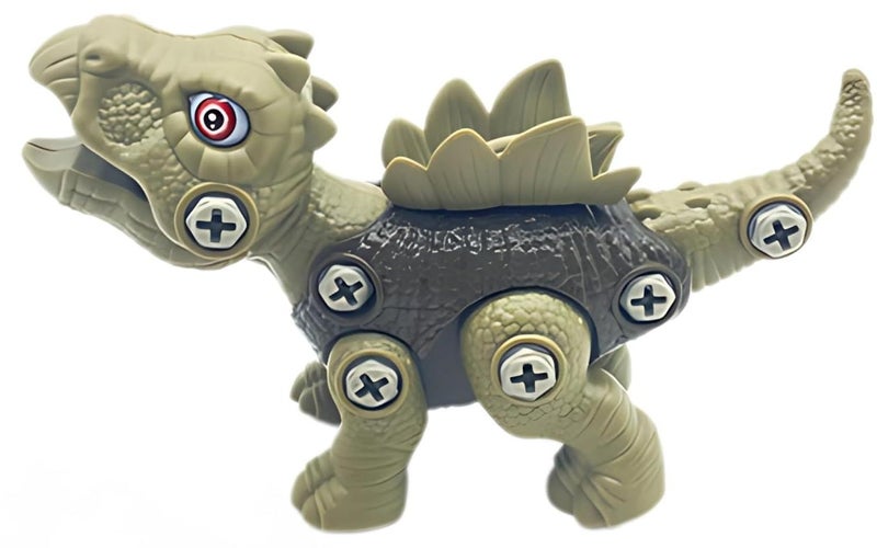 ThinkerPlace DIY Sliding Dinosaur Kit Stegosaurus | Learn About Dinosaurs | Take Apart Dinosaur Toys | Build, Play & Learn | STEM Educational Toy for Kids Age 4+ | Science & Learning Toy - Image 1