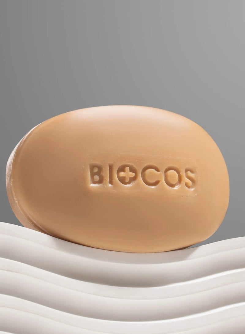BIOCOS Beauty Soap –  Acne-Fighting & Hydrating Soap With Papaya Extract, Aloe Vera & Vitamin E – Brightens, Moisturizes & Clears Skin - 90gm - Image 2