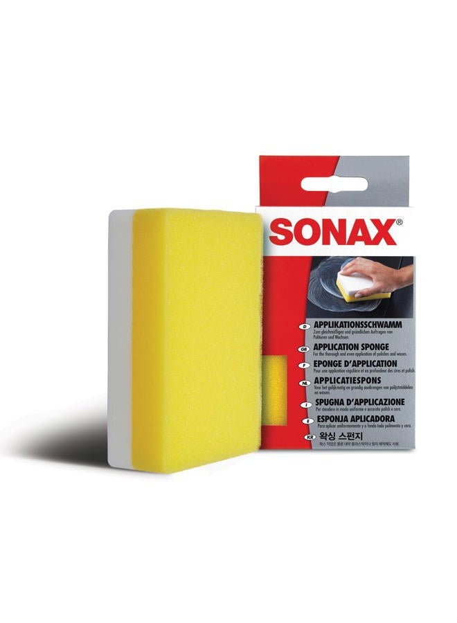 Sonax Application Sponge (1 Piece) - For The Thorough And Even Application Of Polishes, Waxes And Plastic Care Products | Item No. 04173000 - Image 1