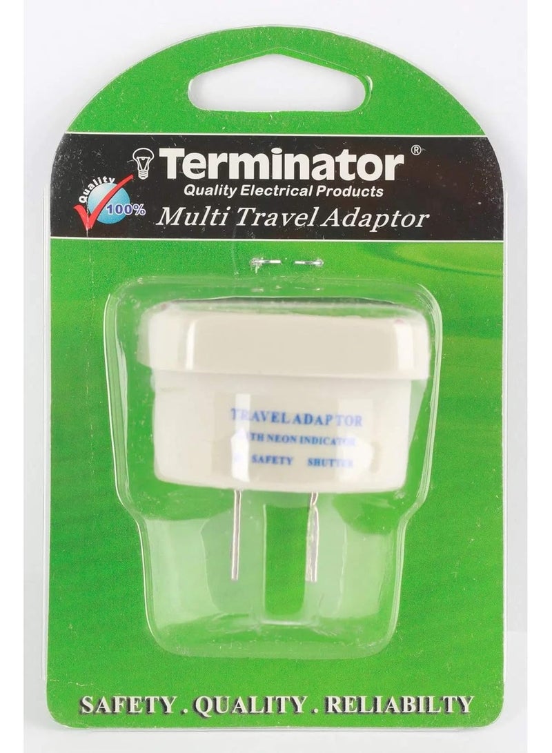 Terminator Terminator Multi Traveler Adapter With Shutter & Indicator (US to Universal)  - Image 2