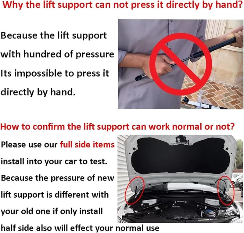 دعامات رفع غطاء محرك BMW سلسلة 7، دعامات غازية لطرازات 740Li و750Li و760Li من عام 2012 إلى 2015 - Image 4