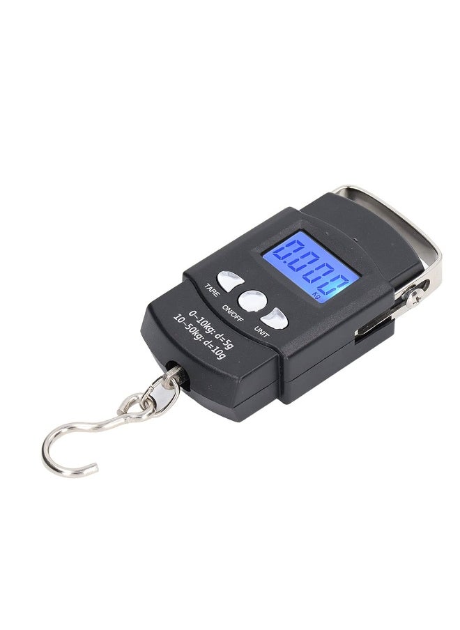 Portable Electronic Scale Easy to Read Large LCD Display 50kg Digital Hanging Scale Portable Carrying Scale