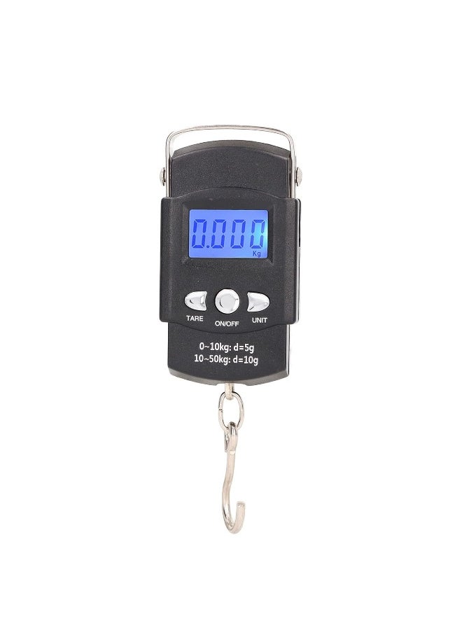 Portable Electronic Scale Easy to Read Large LCD Display 50kg Digital Hanging Scale Portable Carrying Scale
