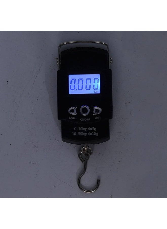 Portable Electronic Scale Easy to Read Large LCD Display 50kg Digital Hanging Scale Portable Carrying Scale