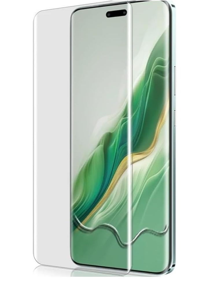Generic Full Glass Screen Protector For Honor X9a UV Tempered Glass Full Glue Cover Screen Protector For Fingerprint Unlock Screen Glass Film  - Image 4