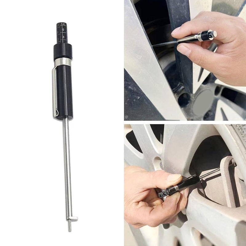 Brake Pad Thickness Gauge Tool for Internal and External Measuring Tester Pen - Image 3