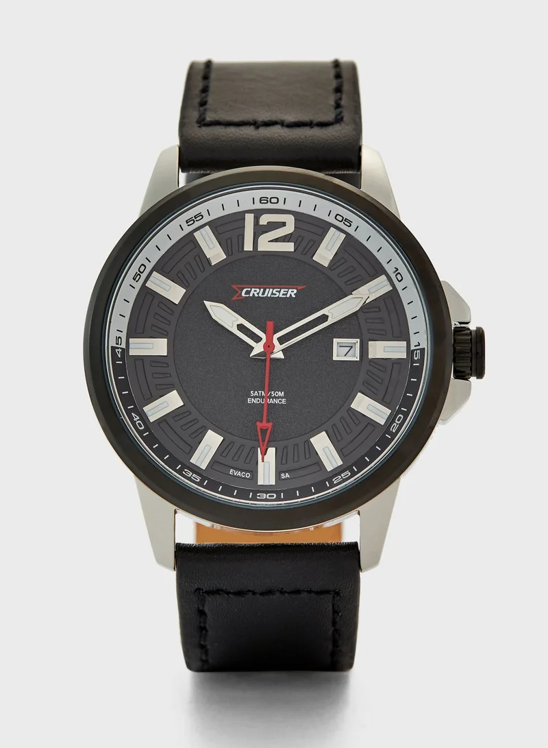 CRUISER Leather Strap Analog Watch for Men Best Price UAE