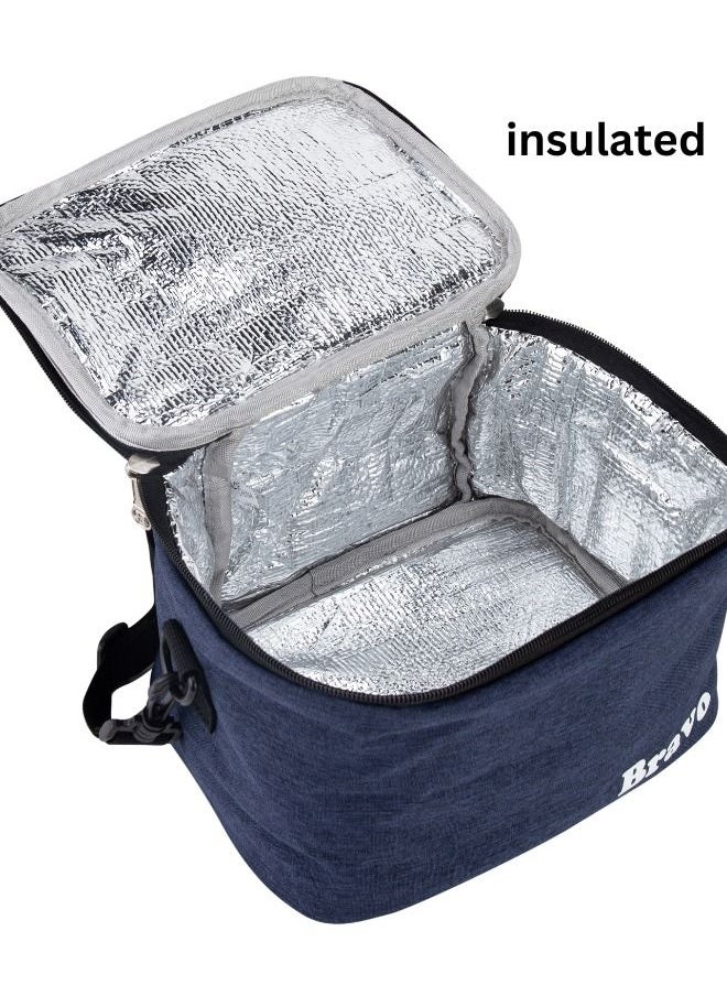 Insulated and Waterproof Lunch bag with Adjustable Shoulder Strap