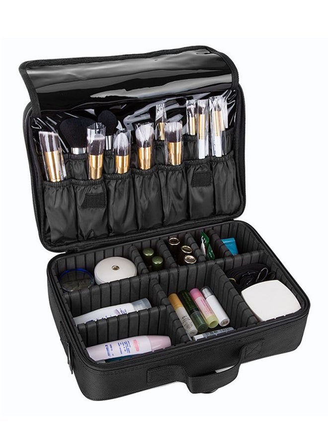 TGGT Makeup Brushes And Cosmetics Travel Organizers Black - Image 1