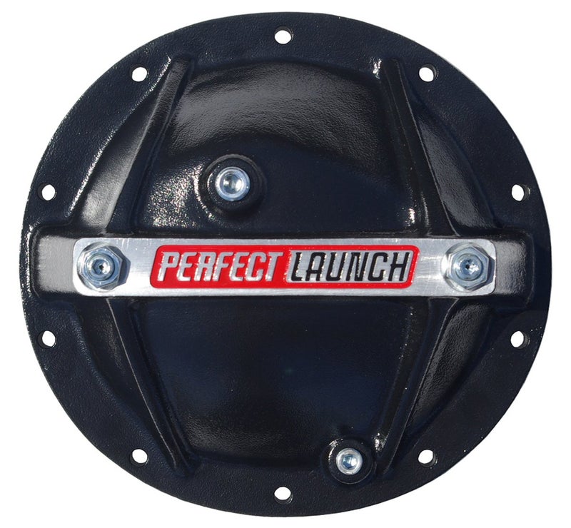 Proform 66668 Black Aluminum Differential Cover with Perfect Launch Logo and Bearing Cap Stabilizer Bolts for GM - Image 1