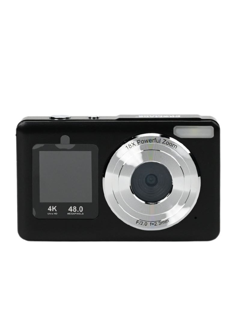 PROMAGE PROMAGE PC110 Digital Camera 4K – Black, Dual Screen (2.4″ + 1.3″), 48MP (Interpolated), 18X Zoom, Selfie Mode, USB Rechargeable  - Image 2