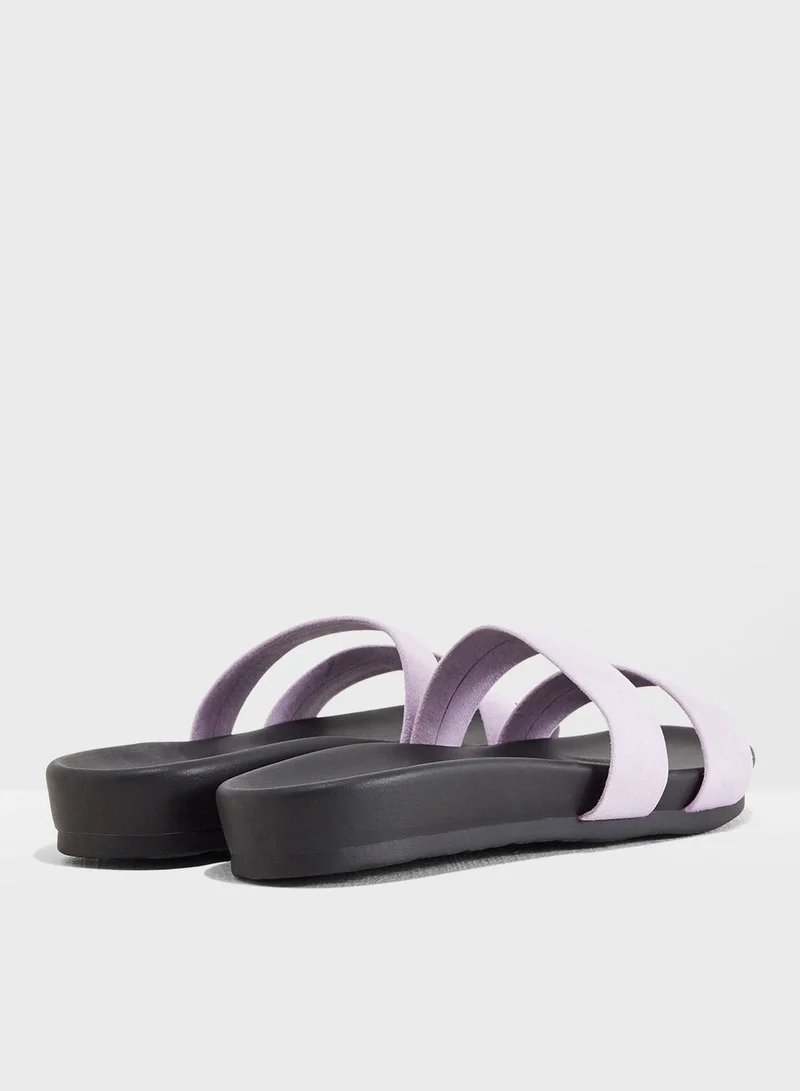 PUBLIC DESIRE Peyton Double Strap Slide