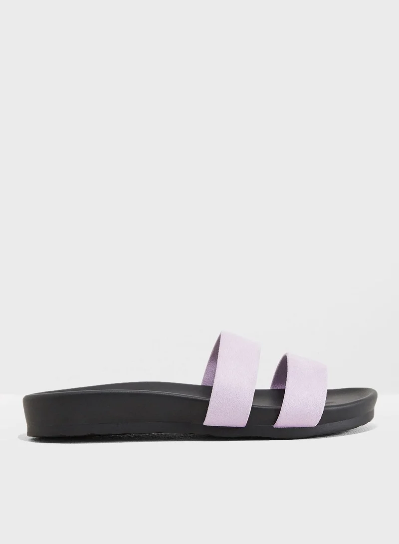 PUBLIC DESIRE Peyton Double Strap Slide