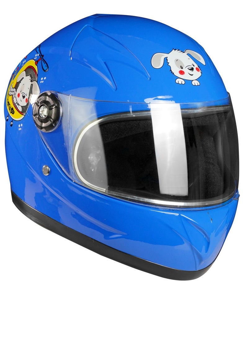 Generic Blue Comic Cartoon Children Full Face Safety Helmet Lightweight and Breathable Helmet  - Image 2