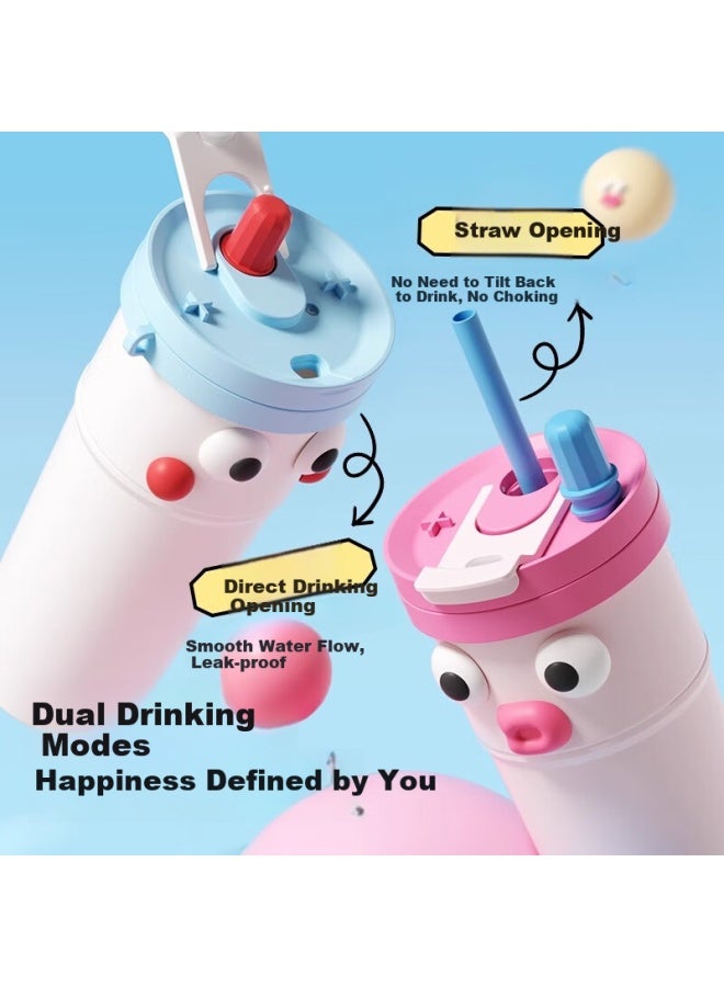 Ohhaa Insulated Mug, 316 Stainless Steel, Stylish Design, New Straw, Large Capacity Cup, Ice-cold Car-mounted, For Students, Mid-autumn Festival Gift - Image 2