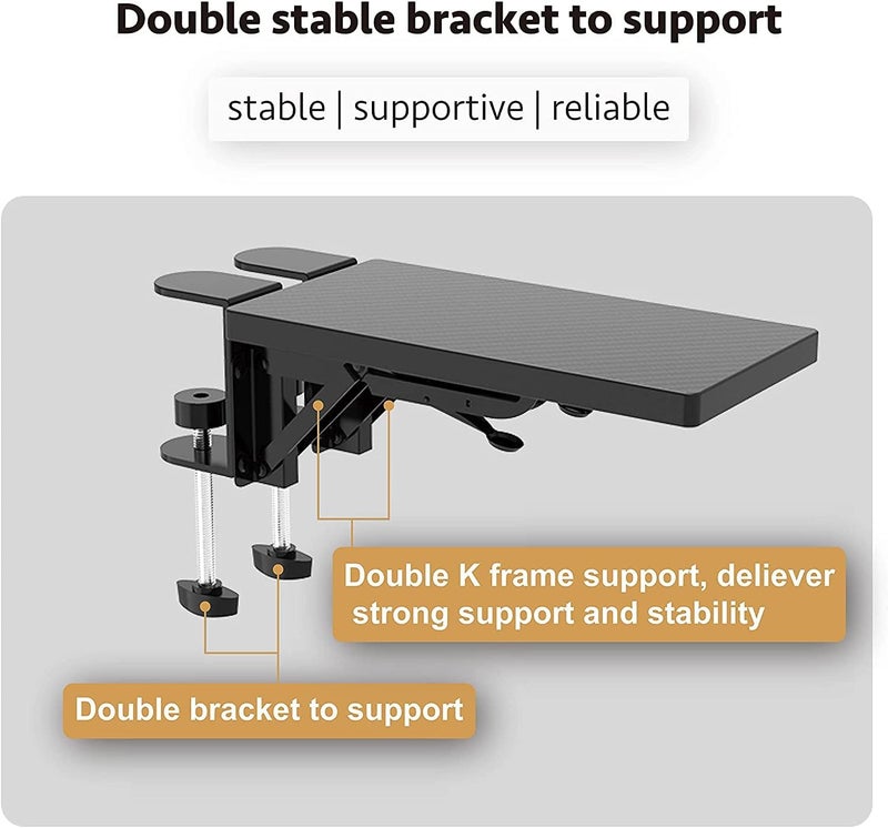 Computer Arm Support Bracket - Ergonomic Wrist Rest for Office Desks - Image 4