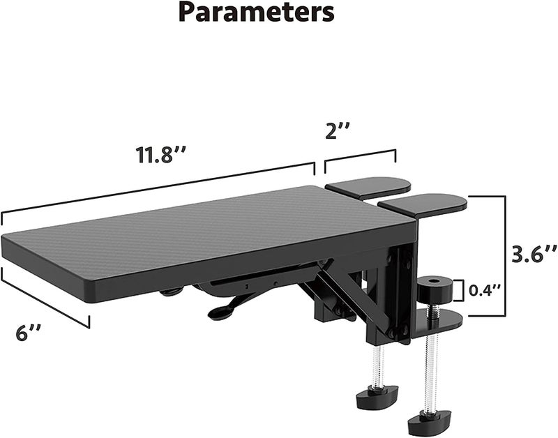 Computer Arm Support Bracket - Ergonomic Wrist Rest for Office Desks - Image 5