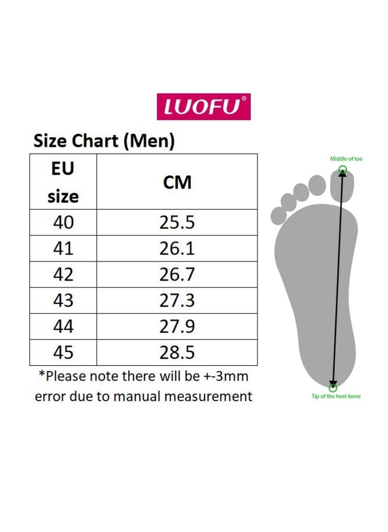 LUOFU Anti-slip flip flops for men and women lightweight summer slippers LF6175B-01-BK  - Image 4