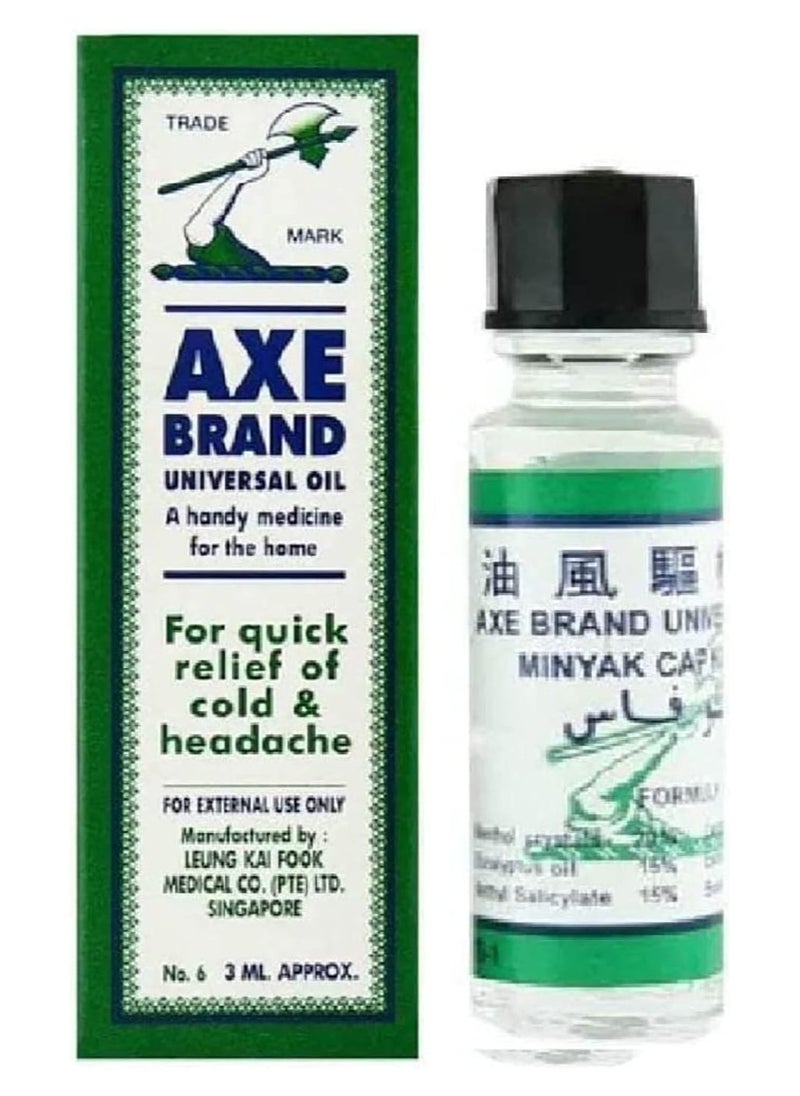 Axe Cold And Headache Quick Relief Universal Oil, 12X3ml 