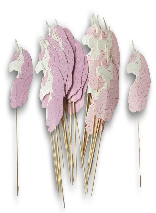 Show-Offs Unicorn Treat Topper Picks - Decorate 25 Cupcakes or Other Treats with Colorful Picks - Image 3