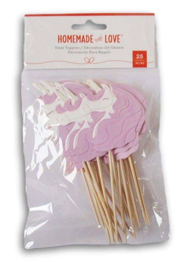 Show-Offs Unicorn Treat Topper Picks - Decorate 25 Cupcakes or Other Treats with Colorful Picks - Image 4