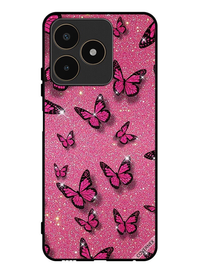 Covernex Protective Case Cover For Realme C53 Glitters & Butterflies - Image 1